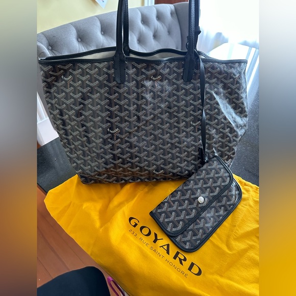 Goyard Blue Goyardine Coated Canvas And Leather Villette MM Tote Goyard